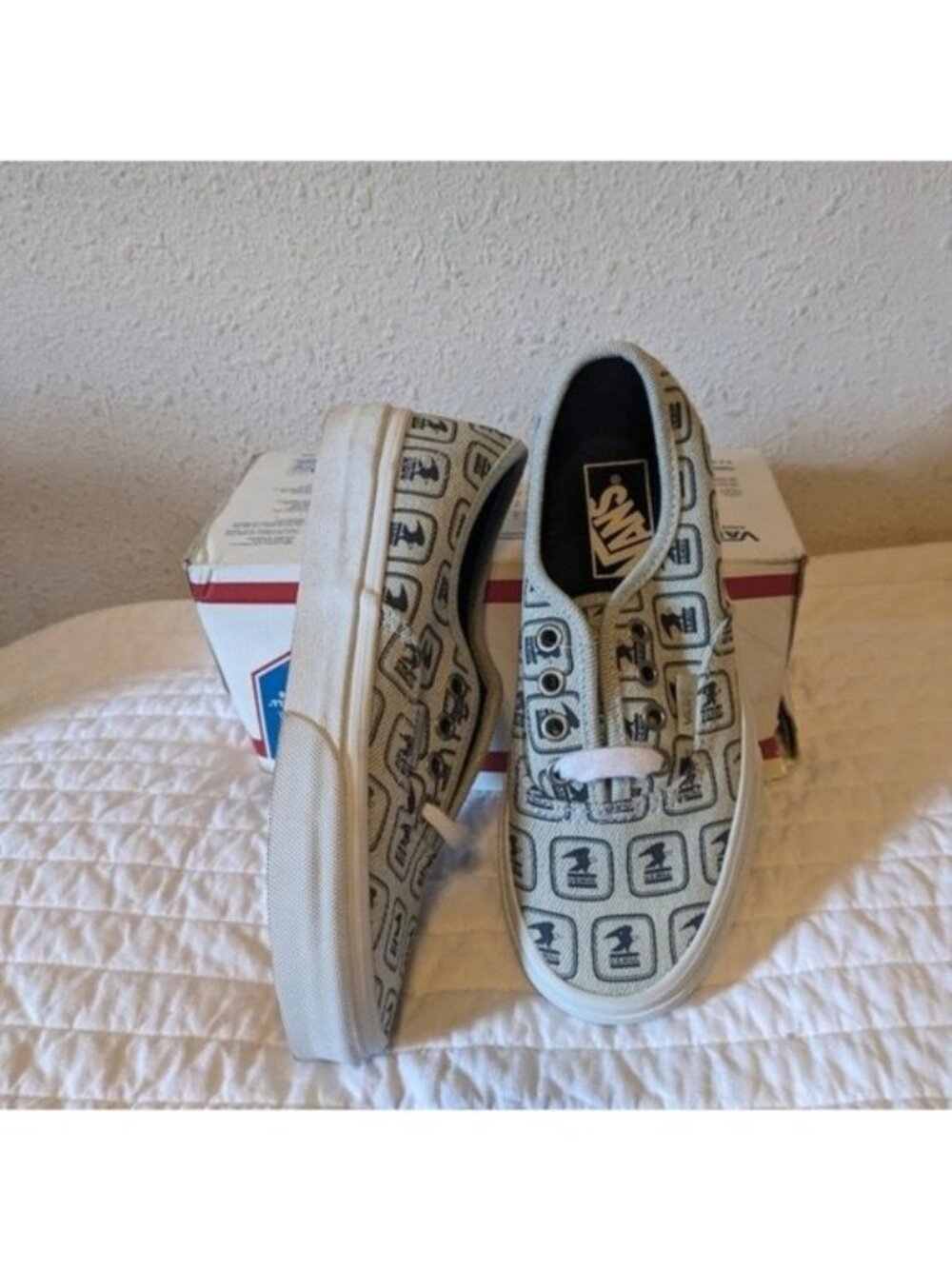 Vans USPS Postal Service Women Authentic Denim and White Eagle Rare Shoes 0826 - Picture 8 of 11